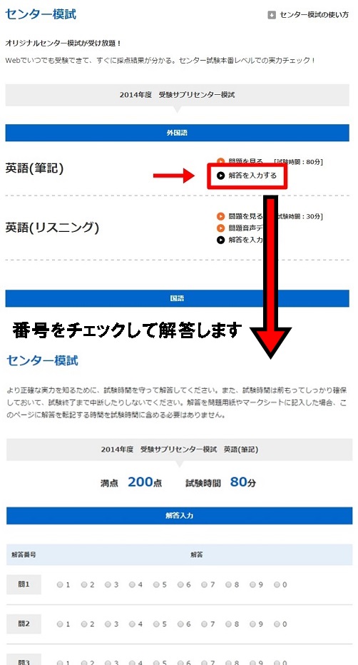 解答を入力する